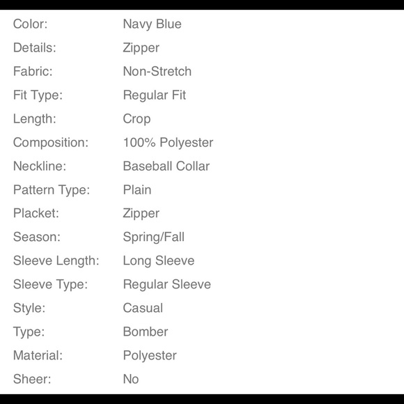 NWOT Shein women’s bomber jacket - Picture 9 of 9